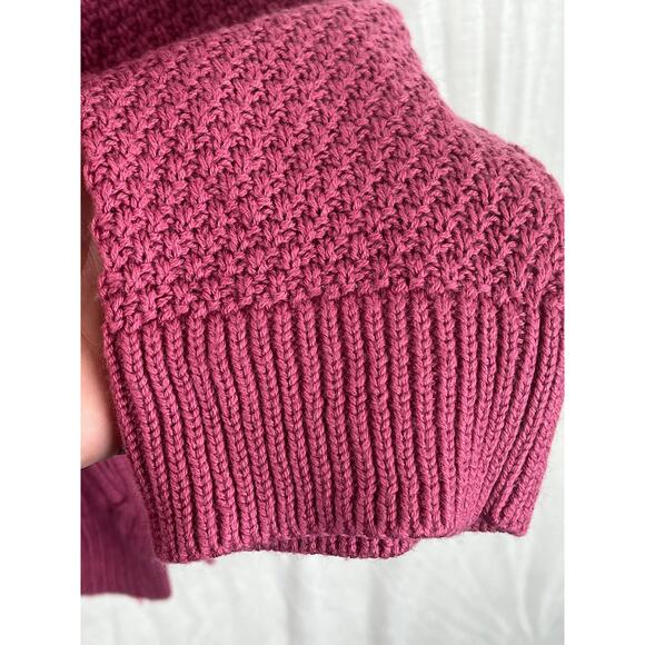 EUC Sonoma women's cable knit crew neck sweater in mauve, size XXL - Picture 5 of 10